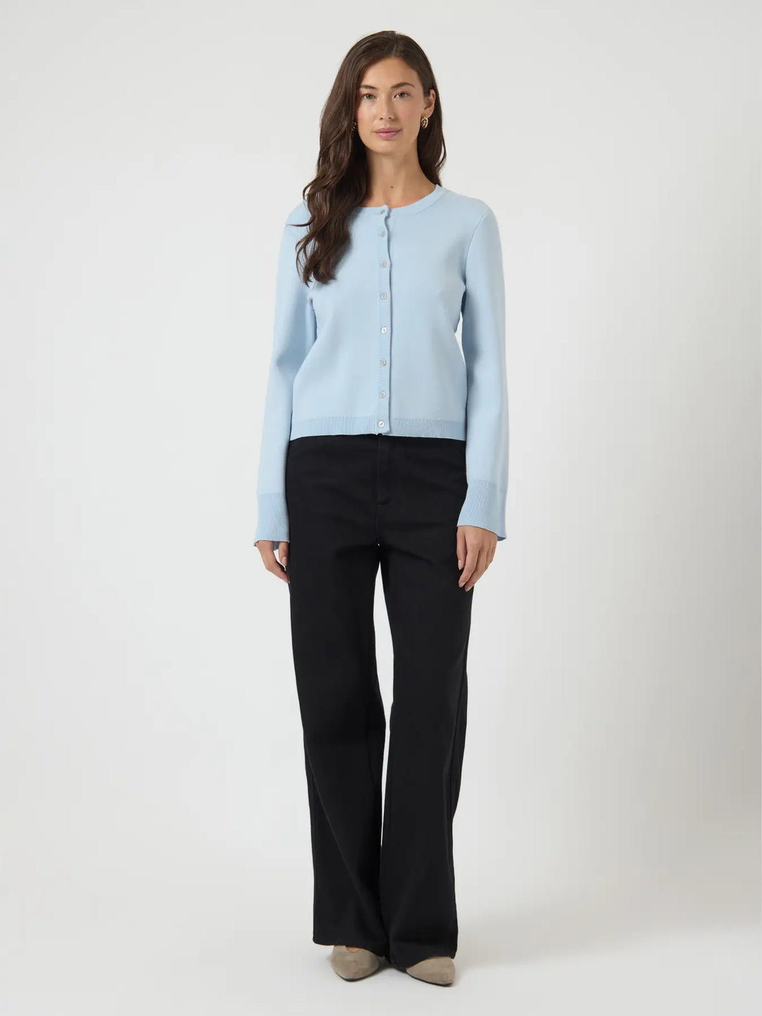 Yaselena Ls Knit Cardigan S. Noos - Skyway