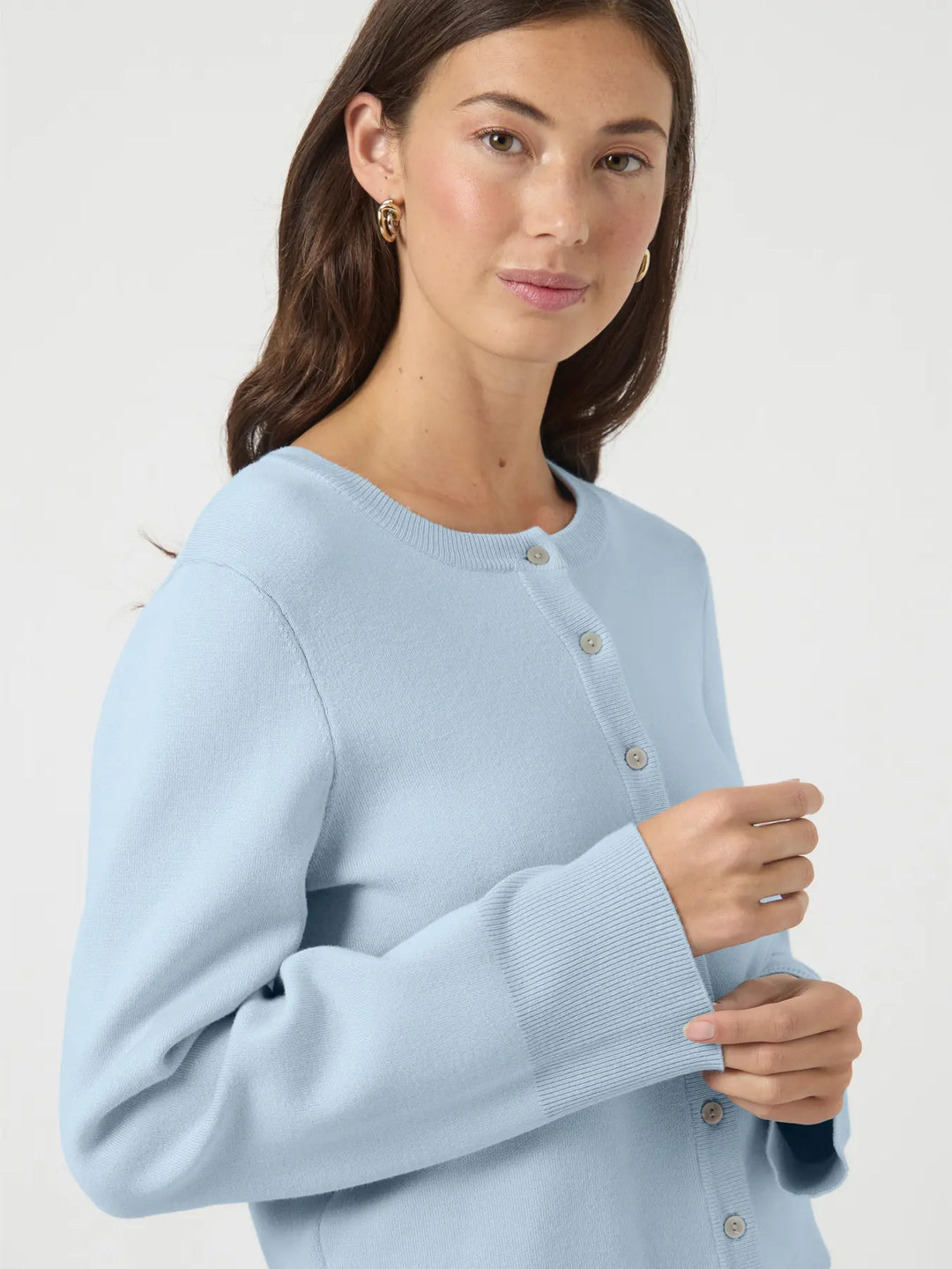 Yaselena Ls Knit Cardigan S. Noos - Skyway