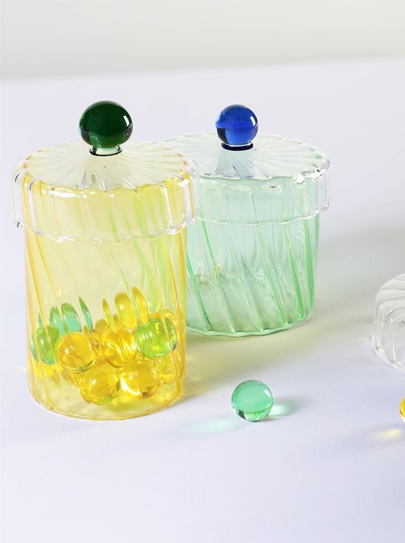 Jar - Spiral Yellow