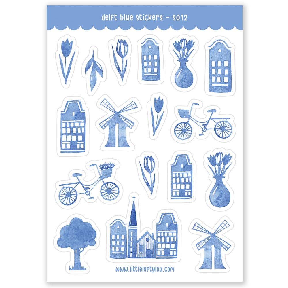 Delft Blue - Klistremerker