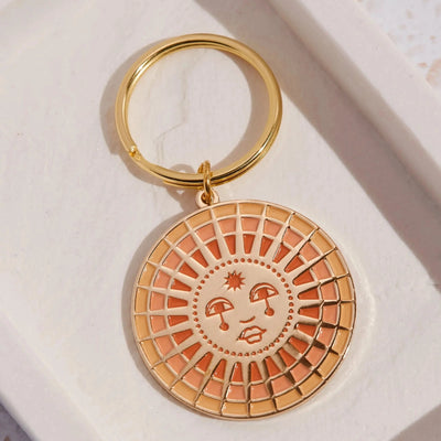 Sun Enamel Nøkkelring