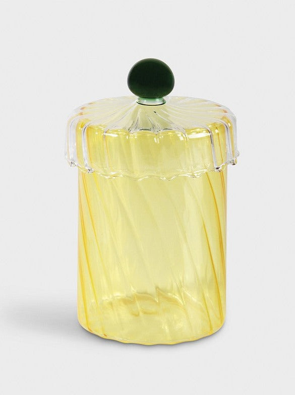 Jar - Spiral Yellow