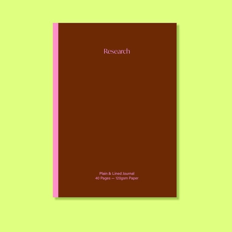 Research- Plain & Lined Pocket Notebook
