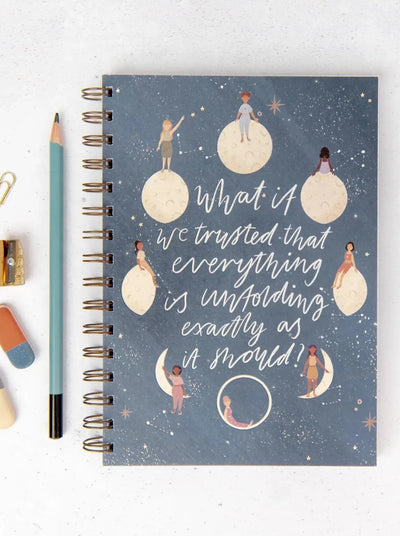 Moon Phases Linjert Notatbok
