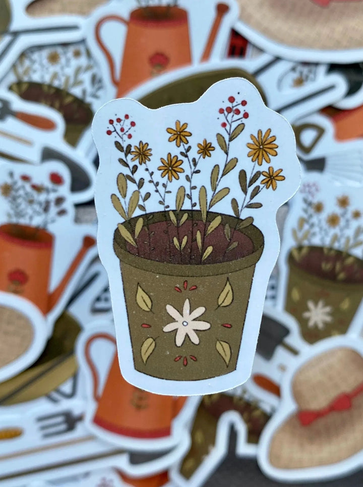 Gardening- Sett med 6 klistremerker