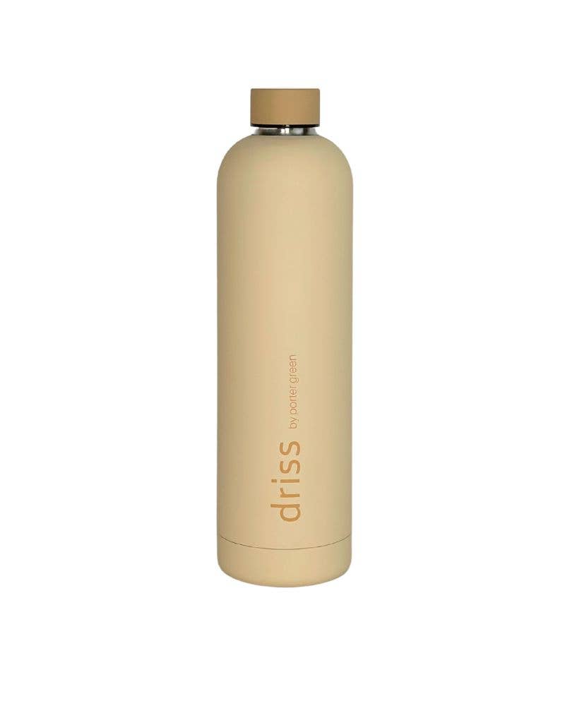 Insulated Stainless Steel Water Bottle - Wheat + Oat 1L