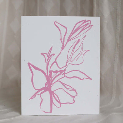 Flora Art Print In Orchid