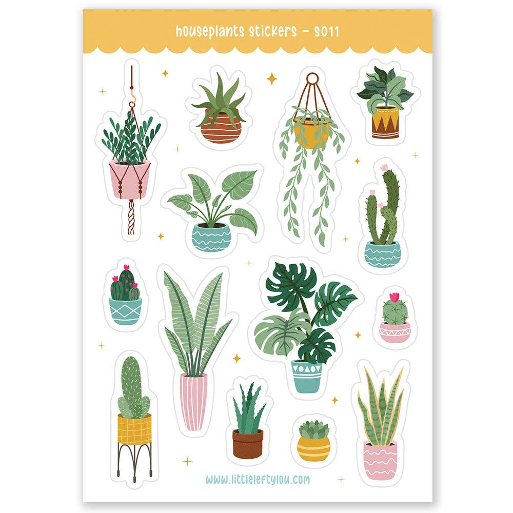 Houseplants - Klistremerker