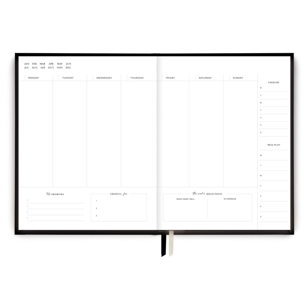 Body + Soul Undated Planner Journal - Eclipse