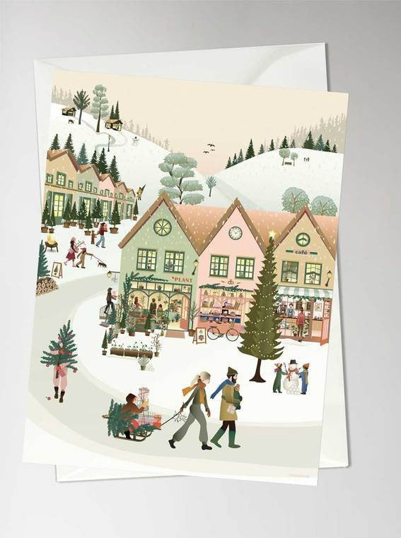 WHITE CHRISTMAS - julekort