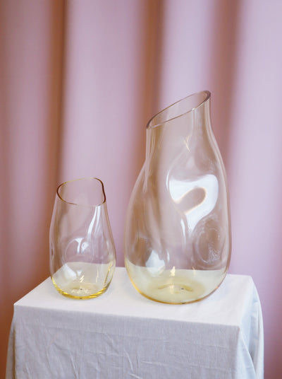 Squeeze Vase 38cm - Citron