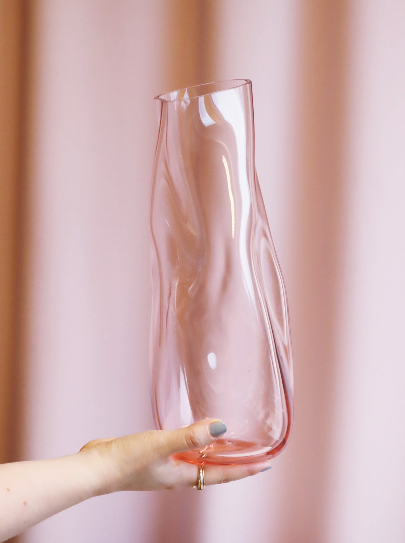 Squeeze Vase 38cm - Rosa
