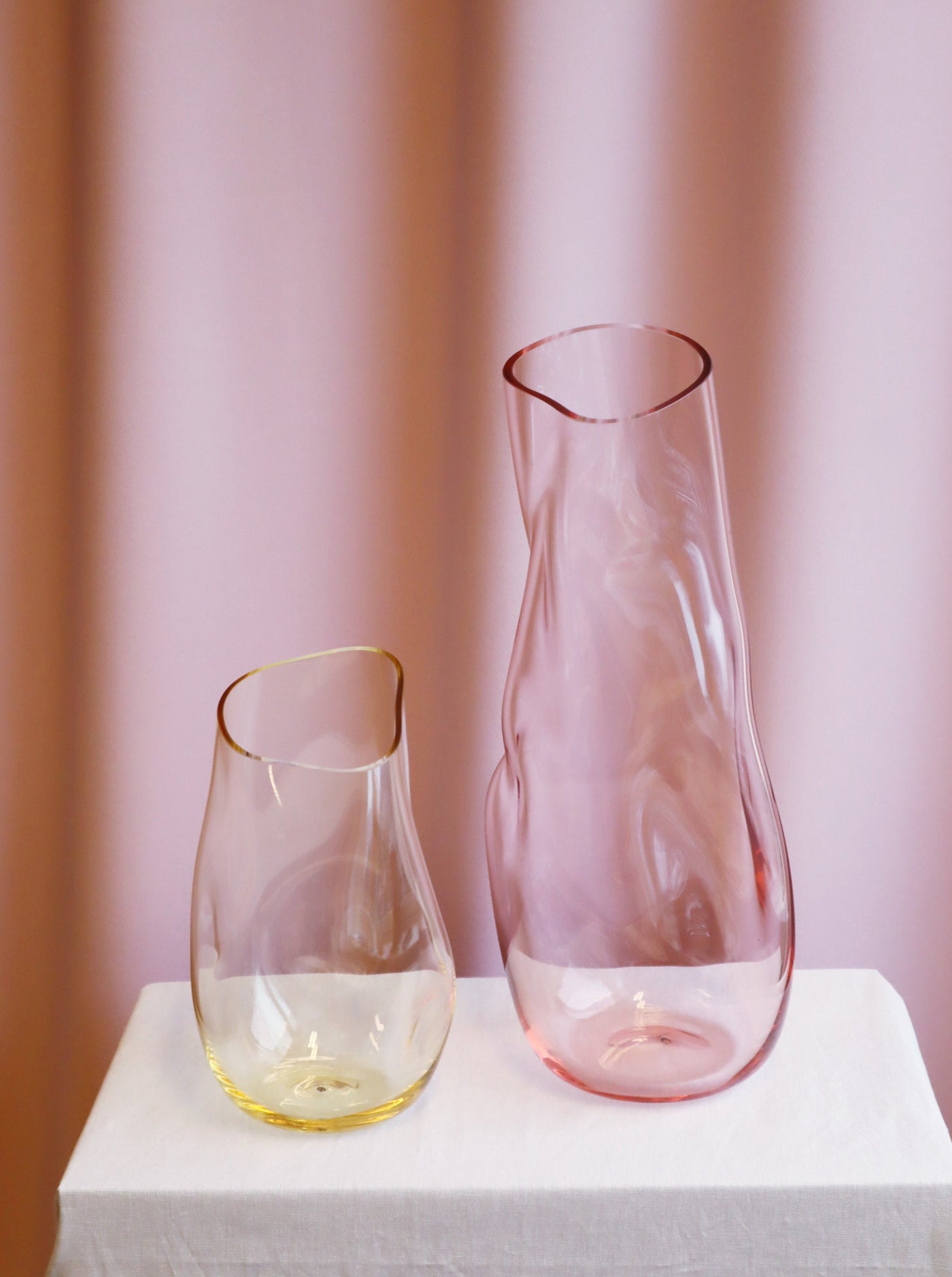 Squeeze Vase 38cm - Rosa