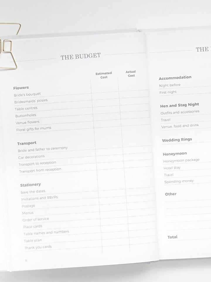 Wedding Planner - Navy blue