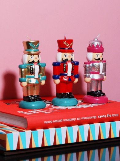 Nutcracker Candle - Gold
