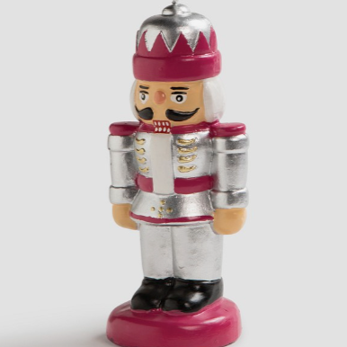 Nutcracker Candle - Silver