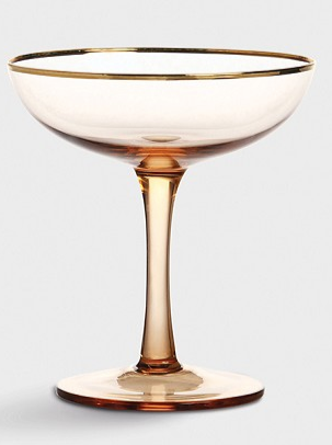 Coupe Pink Champagne glass