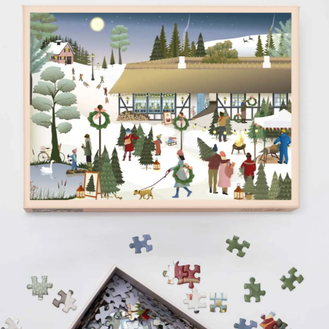 Christmas Tree Farm - Puslespill med 1000 brikker