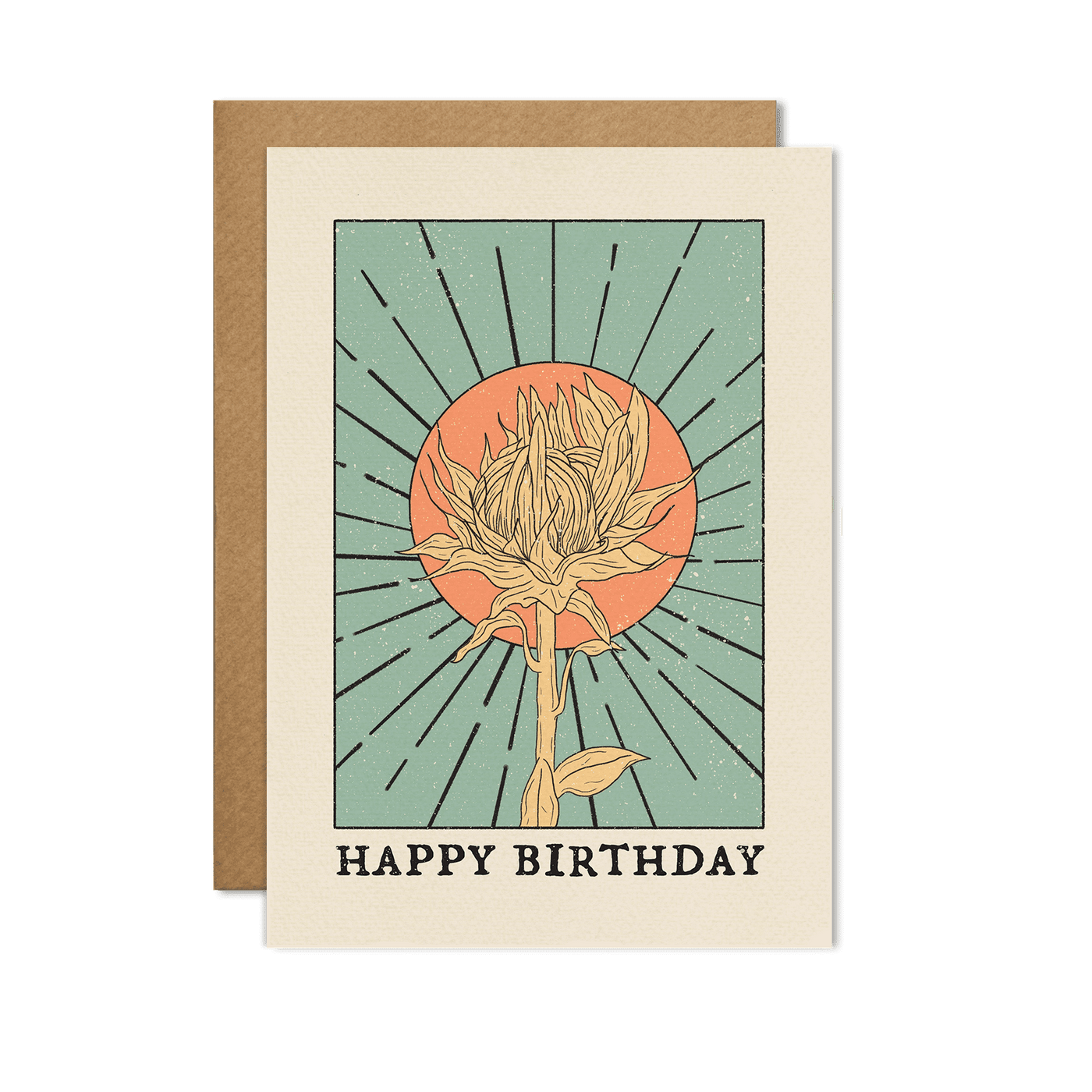 Happy Birthday Flower - Bursdagskort