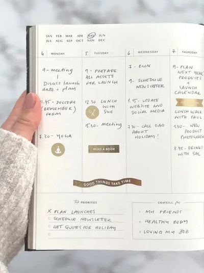 Body + Soul Undated Planner Journal - Eclipse