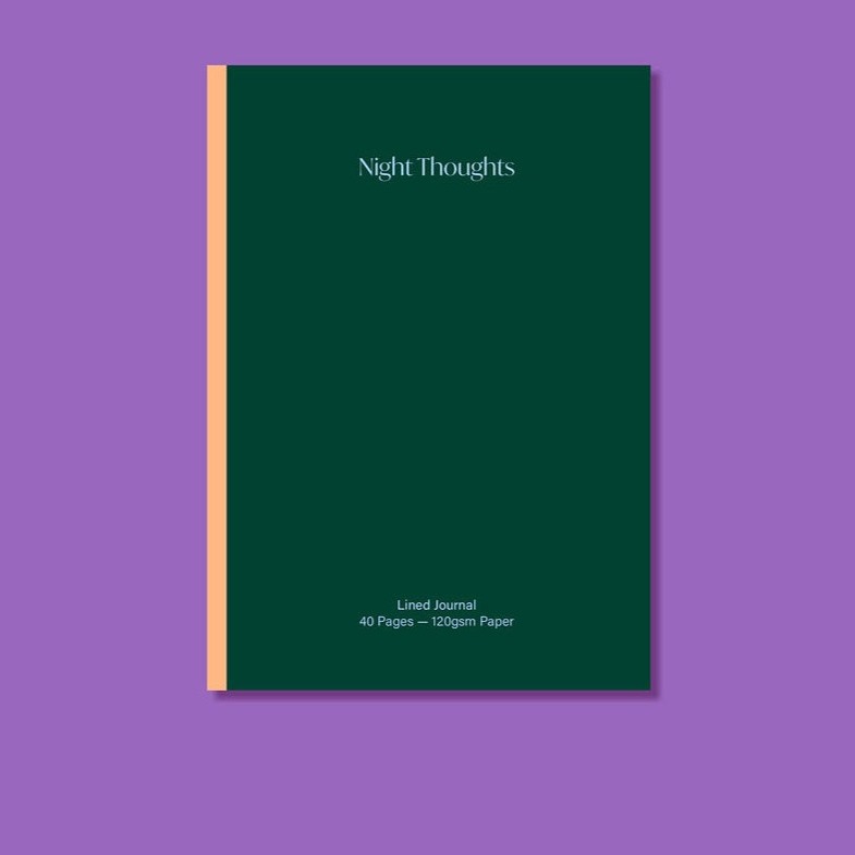 Night Thoughts- Lined Pocket Journal