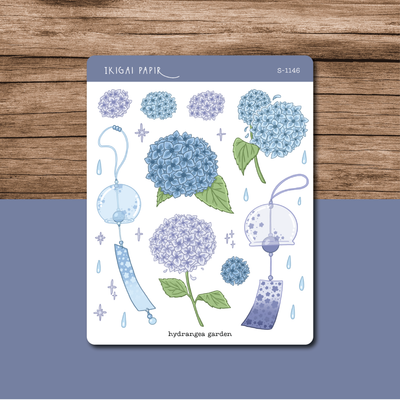 Hydrangea Garden Sticker Sheet