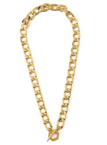 Chunky Hexagon T-Bar Necklace
