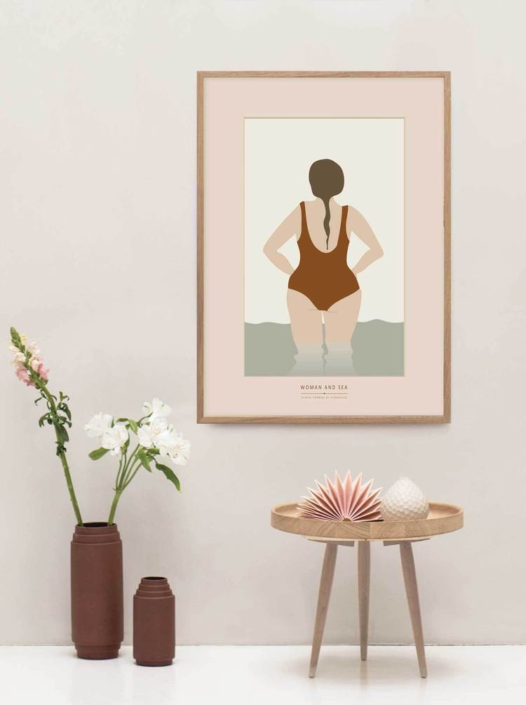 Woman and Sea - Plakat