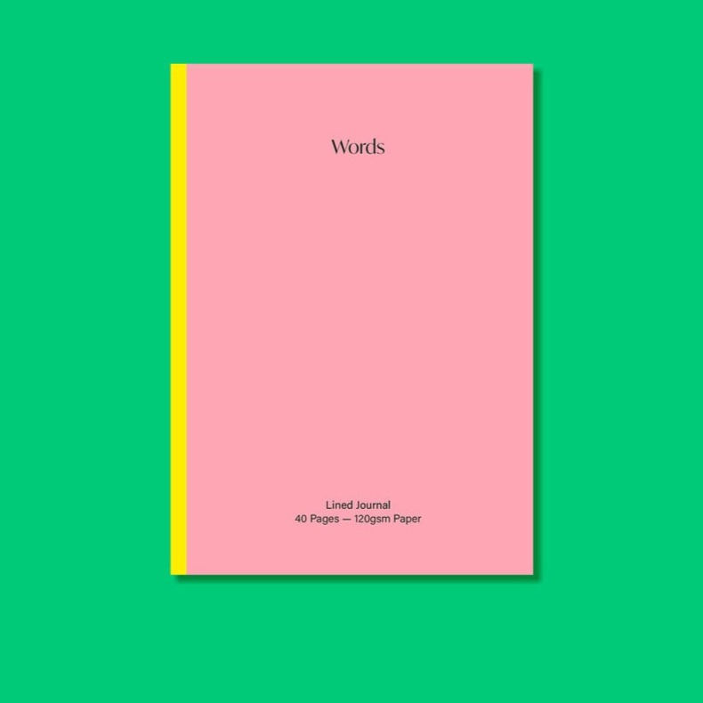 Words- Lined Pocket Notebook
